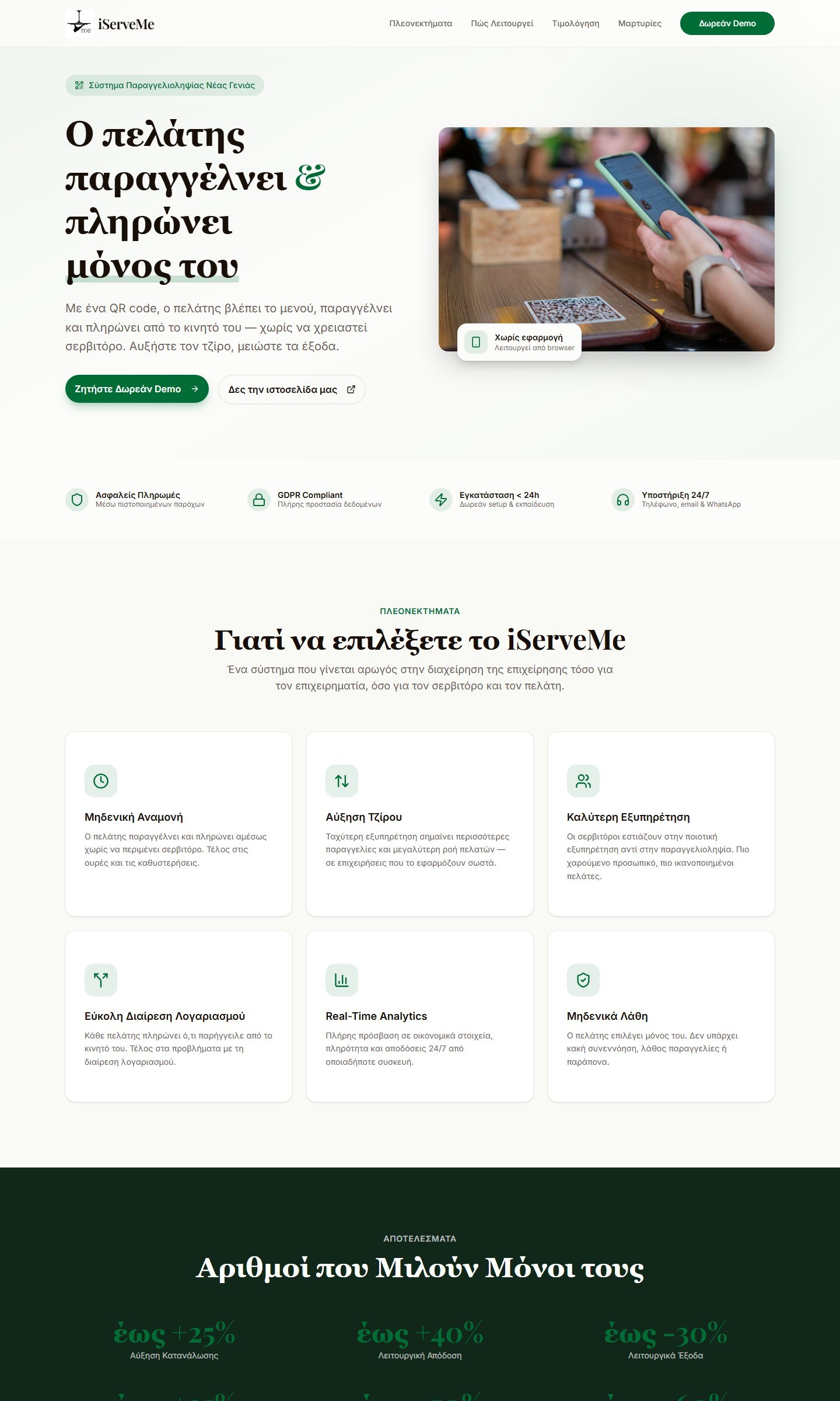 Offer iServeMe website preview